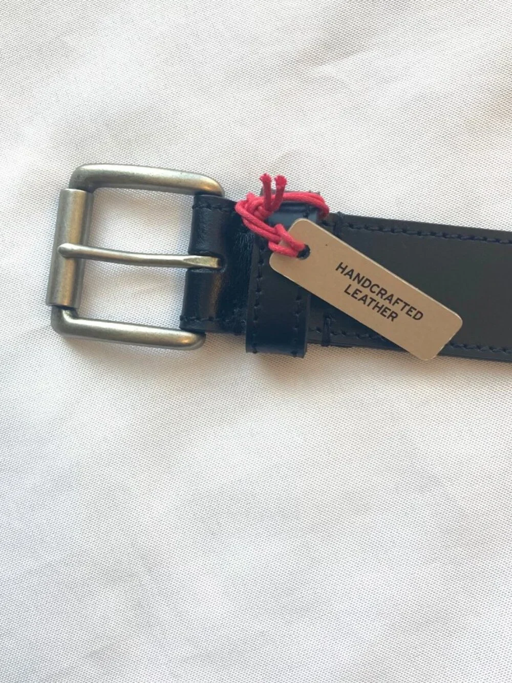 Levi's Mens Casual Leather Belt Antique Nickel Buckle M 34-36 Black NWT